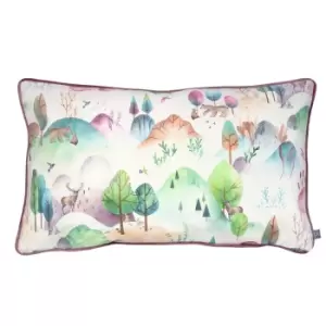 image of Woodland Walk Kids Cushion Candyfloss, Candyfloss / 60 x 40cm / Polyester Filled