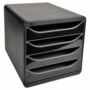 Image of Exacompta Big Box Glossy, Black/Glossy Black, Pack of 1