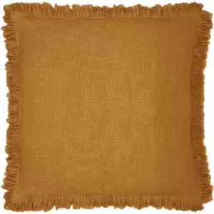 Image of Korin Fringed Cushion Ginger