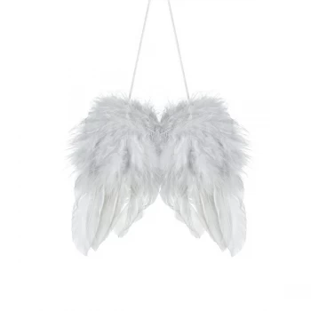 Image of White Feather Hanging Wing Small by Heaven Sends