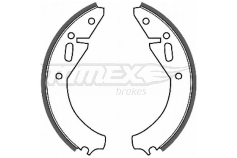 Image of TOMEX brakes Brake Shoe Set TOMEX brakes TX 20-07