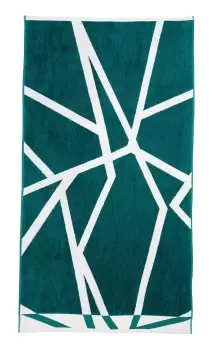 Image of Harlequin Sumi Bath Sheet, Teal