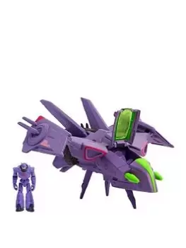 image of Disney Pixar Lightyear Hyperspeed Series Zurg Fighter Ship And Figure