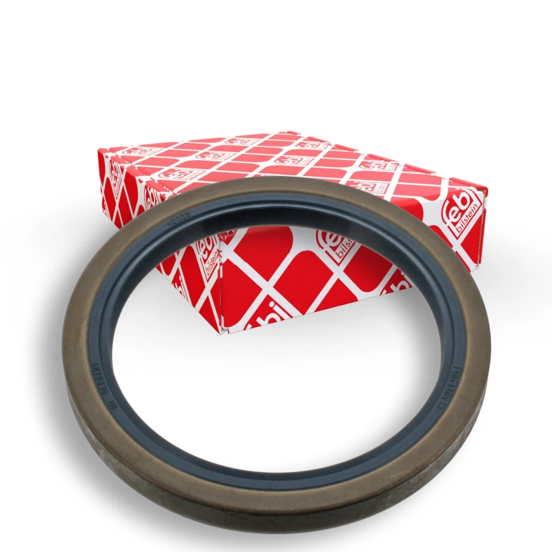 Image of FEBI BILSTEIN 40025 Gaskets with two sealing lips, Rear Axle NBR (nitrile butadiene rubber) Shaft Seal,wheel hub (656)