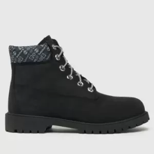 image of Timberland Black 6" Premium Junior Boots