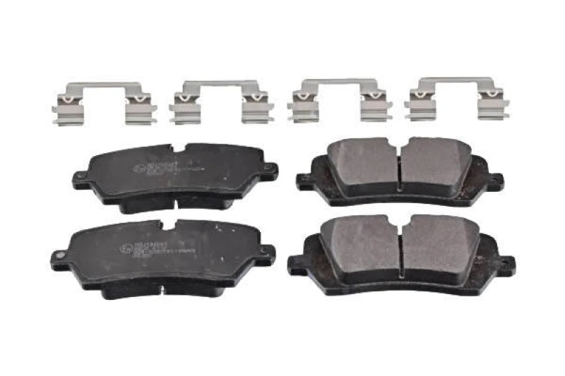 Image of Blue PRINT ADJ134241 Brake pad set Rear Axle, prepared for wear warning indicator, with fastening material Brake Pad Set,disc brake (402)