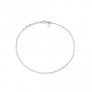 Isla Tidal Twist Sterling Silver Anklet SA02_SLV