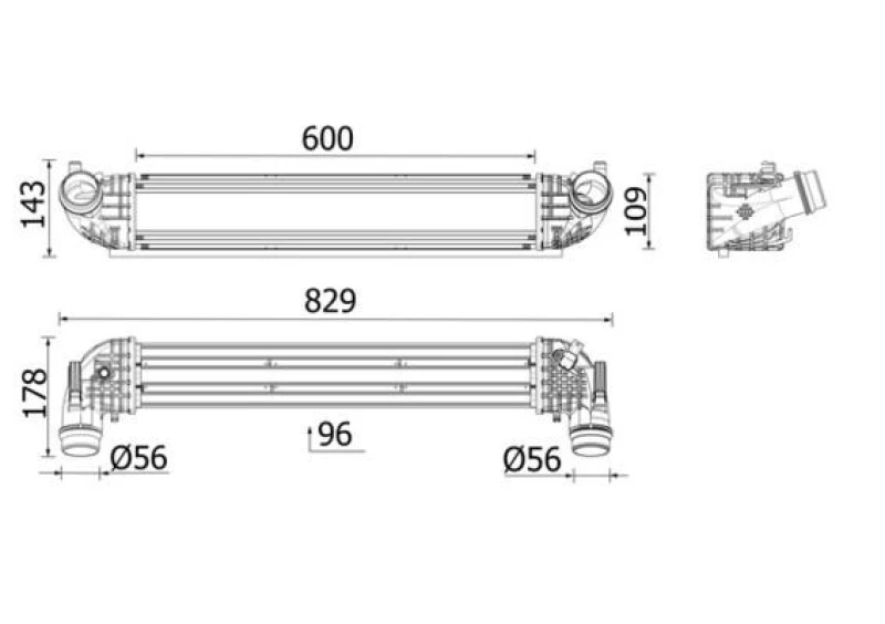 Image of Intercooler MAHLE CI 668 000P