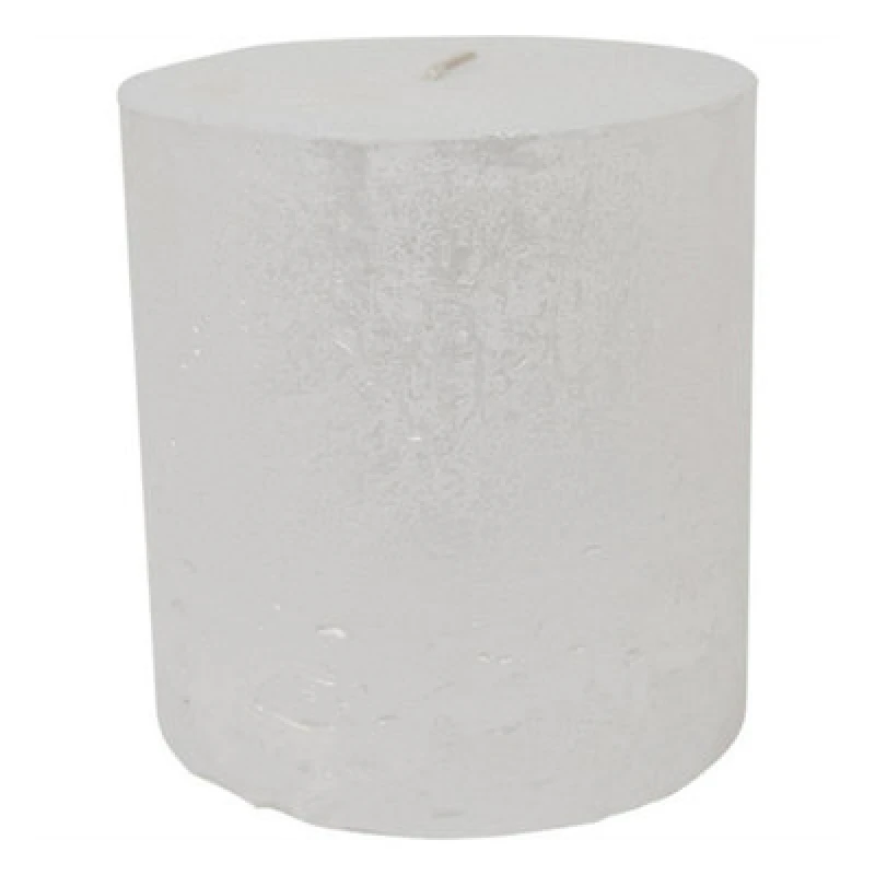 Image of Buttercup Farm Libra Rustica Pillar Candle - Paraffin - L10 X W10 X H10 Cm - Pearl/white