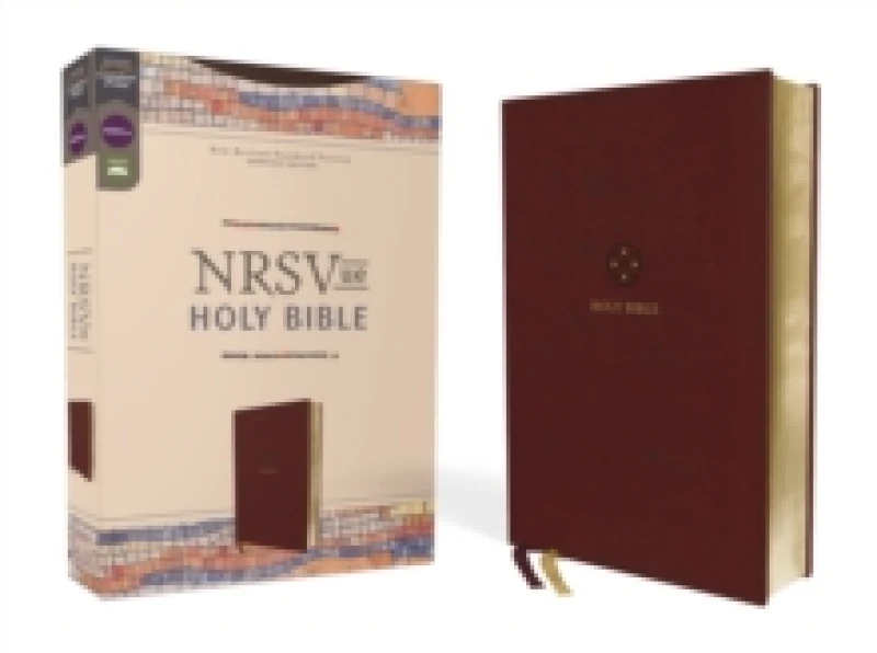 Image of NRSVue, Holy Bible, Leathersoft, Burgundy, Comfort Print. Leather / fine binding. By Zondervan Books