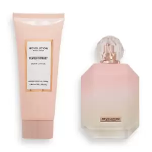 Image of Makeup Revolution Revolutionary Eau de Toilette & Body Lotion Gift Set