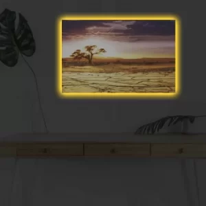 Image of 4570DHDACT-052 Multicolor Decorative LED Lighted Canvas Painting