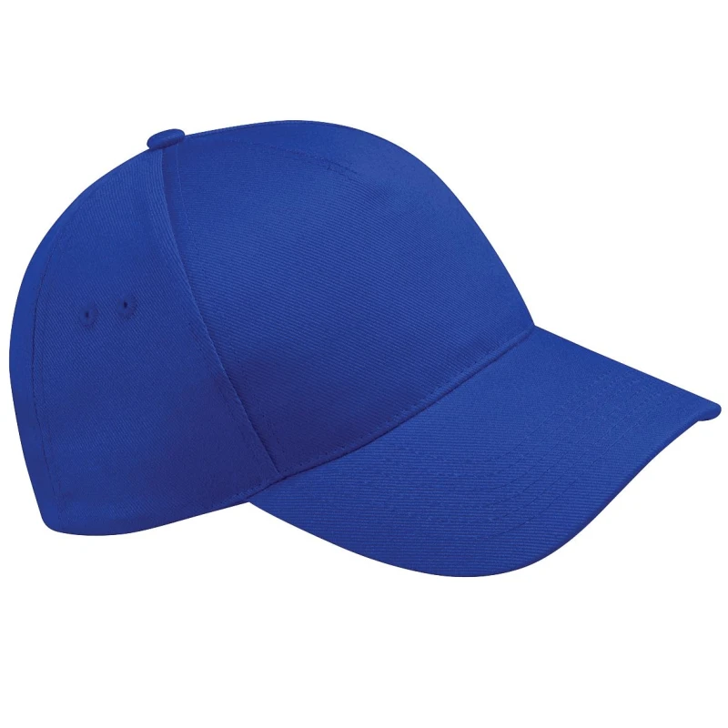Image of Beechfield Beechfield Men Ultimate 5 Panel Baseball Cap Pack of 2 in Royal Royal One Size Male 5059269087234