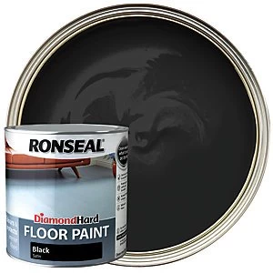 Image of Ronseal Diamond Hard Floor Paint - Satin Black 2.5L