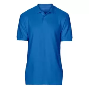 image of Gildan Softstyle Mens Short Sleeve Double Pique Polo Shirt (XL) (Royal)