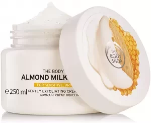 image of The Body Shop Almond Milk & Honey Gently Exfoliating Cream Scrub Almond Milk & Honey Gently Exfoliating Cream Scrub