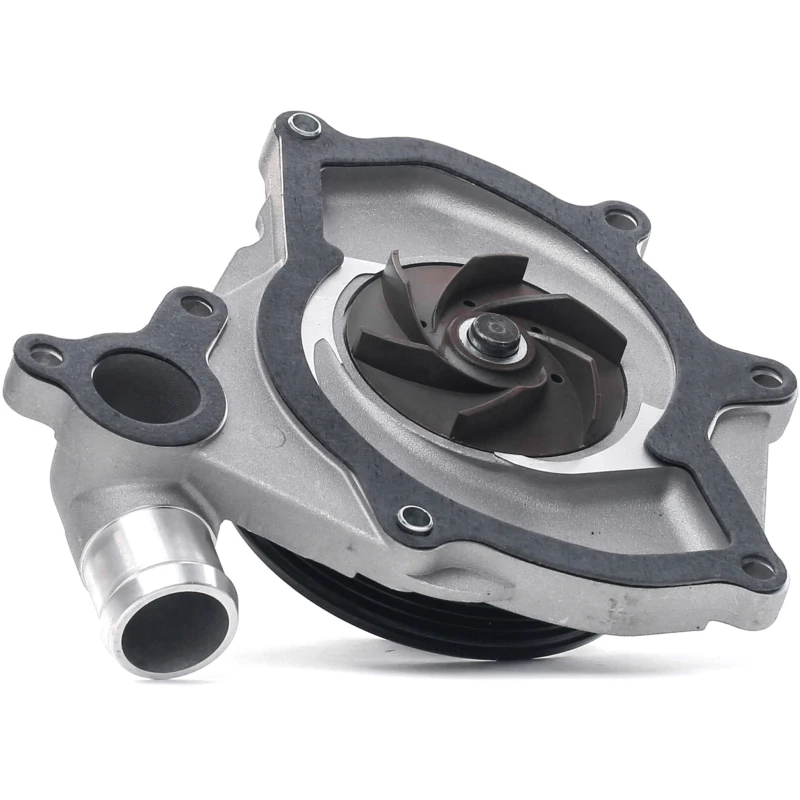 Image of STARK SKWP-0520434 Water pump with V-ribbed belt pulley, Belt Pulley pressed on, with gasket/seal Water Pump (1260)