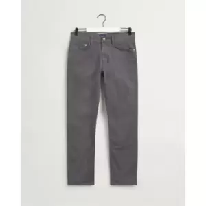 image of GANT Men Arley Regular Fit Desert Jeans (32-32) Grey