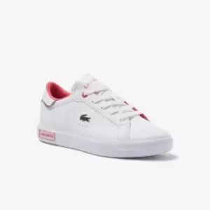 image of Lacoste Powercourt Trainers Infant Girls - White