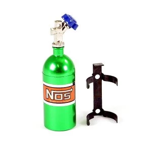 image of Fastrax Aluminum Nos Nitrous Bottle & Mount - Green