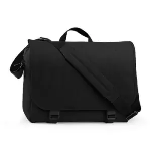 Image of BagBase Two-tone Digital Messenger Bag (Up To 15.6inch Laptop Compartment) (Pack of 2) (One Size) (Black)