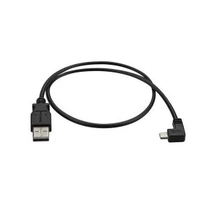Image of StarTech 0.5m Right Angle Micro USB Cable