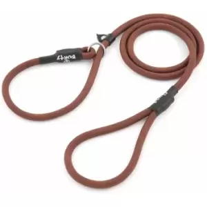 Image of Strong Nylon Slip On Rope Dog Puppy Pet Lead Leash - No Collar Needed - Brown - X-Large - Bunty