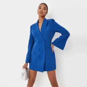 Missguided Slv Fitted Blazer Dress - Blue