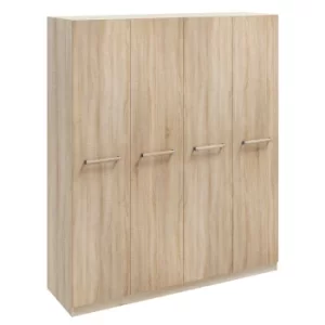 Image of Hampton 4 Door Wardrobe Brown