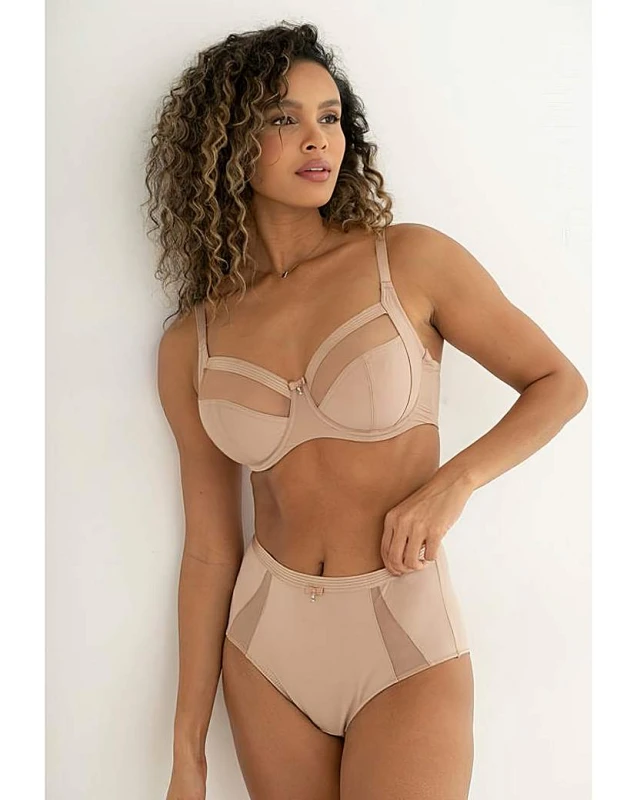 Image of Pour Moi? Pour Moi Viva Luxe Full Cup Bra Toffee Toffee - Pour Moi? - Size: 34HH Toffee Female 34HH IY35415
