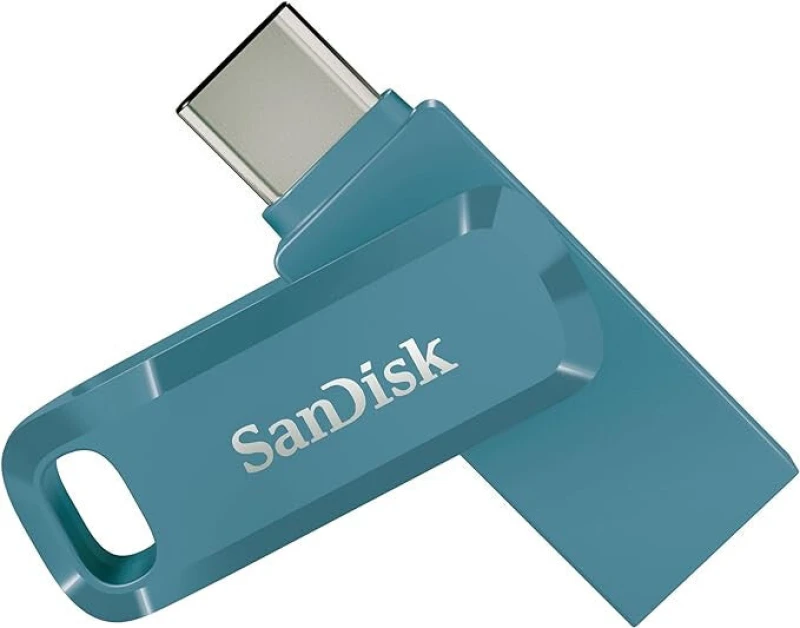 Image of SANDISK Ultra USB Type-C & USB 3.2 Dual Memory Stick - 256GB, Navagio Bay, Blue 619659204198