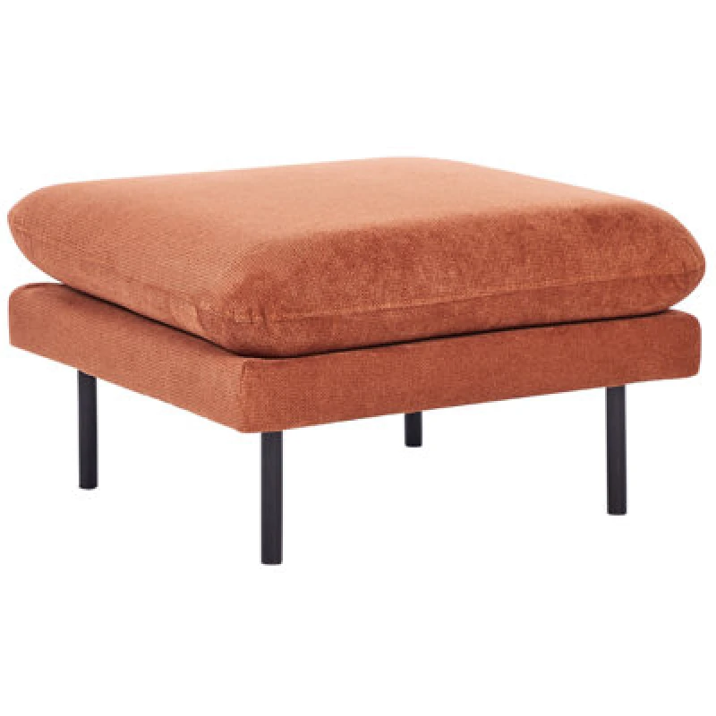 Image of Beliani Ottoman Vinterbro Chenille Golden Brown
