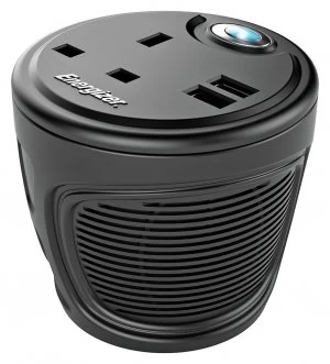 image of Energizer Cup Holder Power Inverter with USB - 120W