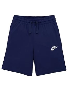 Image of Nike Boys NSW Jersey Short - Navy, Blue/White, Size L=12-13 Years
