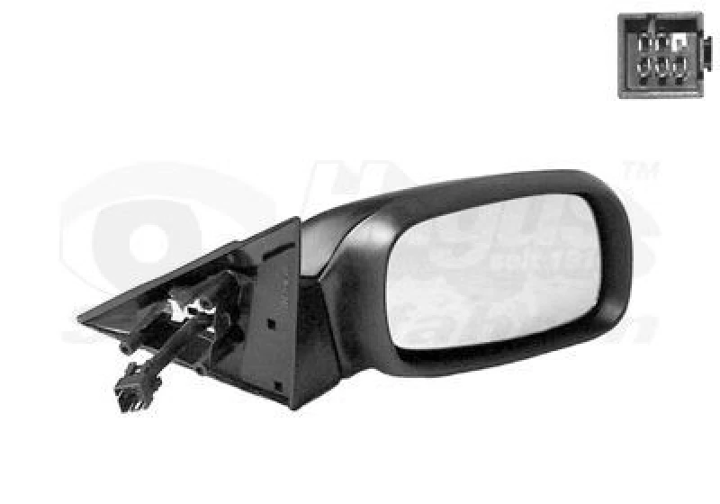 Image of VAN WEZEL Wing mirror VAN WEZEL 3735808
