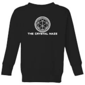 image of Crystal Maze Logo Kids Sweatshirt - Black - 5-6 Years