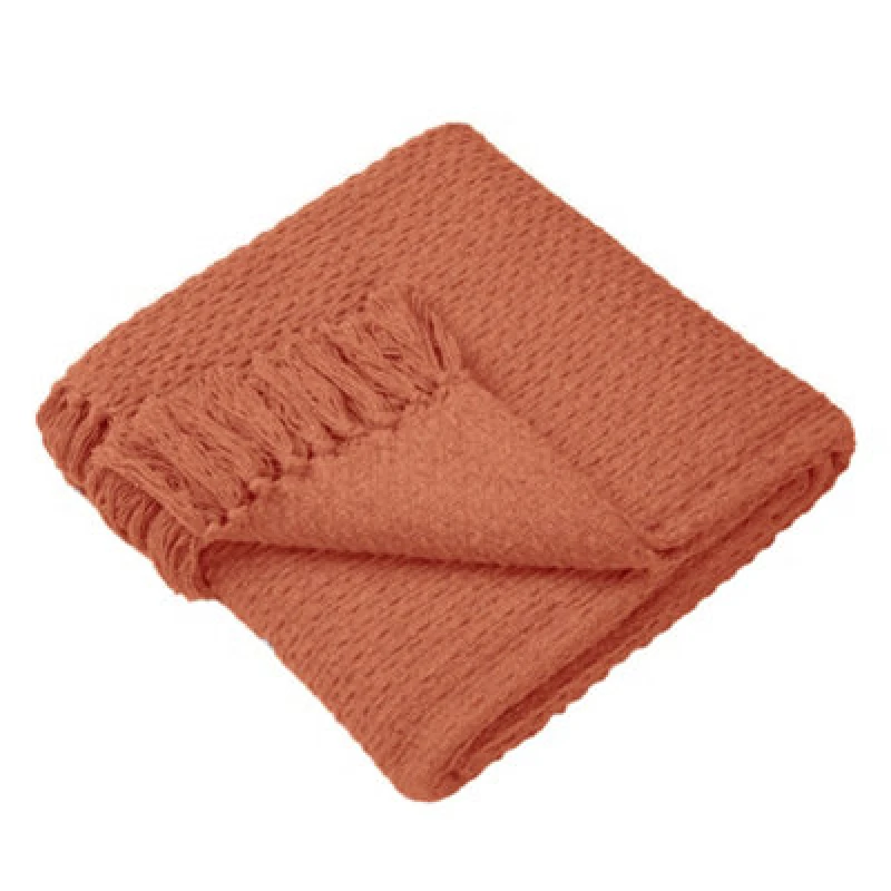 Image of Drift Home Hayden Throw 130 X 180cm Terracotta