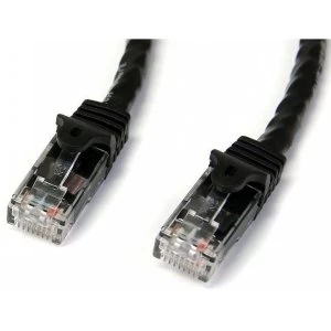 image of StarTech 1m Black Gigabit Snagless RJ45 UTP Cat6 Patch Cable