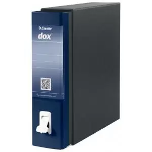 Image of Esselte A4 Lever Arch File; Blue; 80mm Spine Width; Dox 1 - Outer