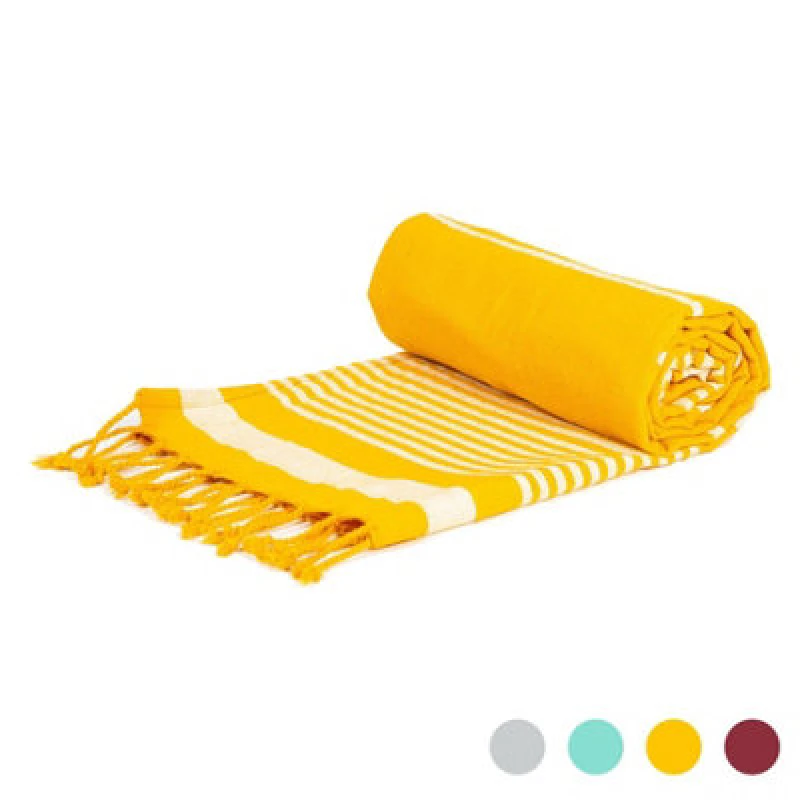 Image of Nicola Spring Deluxe Turkish Cotton Bath Towel - 162 X 90Cm - Yellow