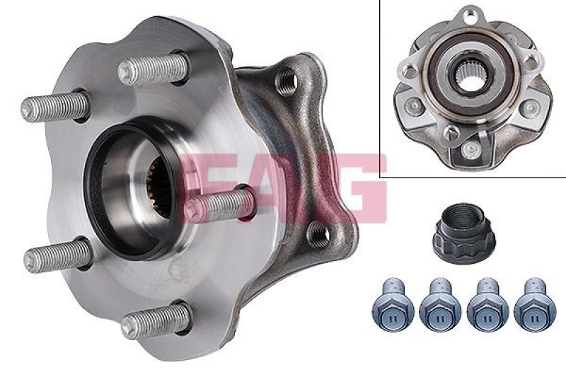 Image of Wheel bearing kit FAG 713 6214 80