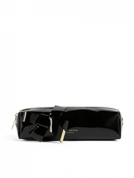 Image of Ted Baker Nikara Knot Bow Brush Case - Black, Women