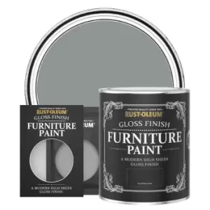 image of Rust-Oleum Gloss Furniture & Trim Paint - ANTHRACITE - 750ml