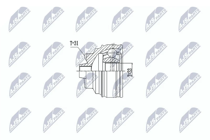 Image of NTY CV joint kit NTY NPZ-BM-011