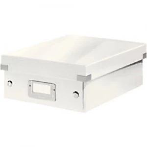 image of Leitz Click & Store WOW Small Organiser Box Laminated Cardboard White 220 x 282 x 1000 mm