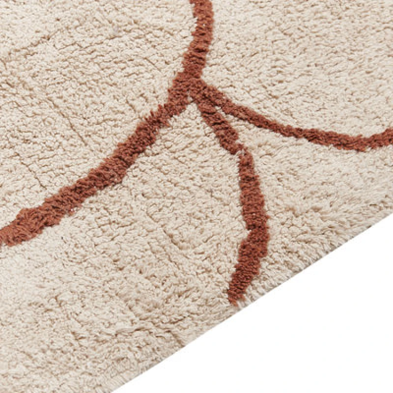Image of Beliani Rug Avdan Beige 200 X 200 Cm Cotton
