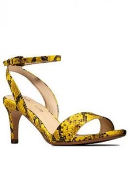 image of Clarks Amali Jewel Heeled Sandal - Yellow