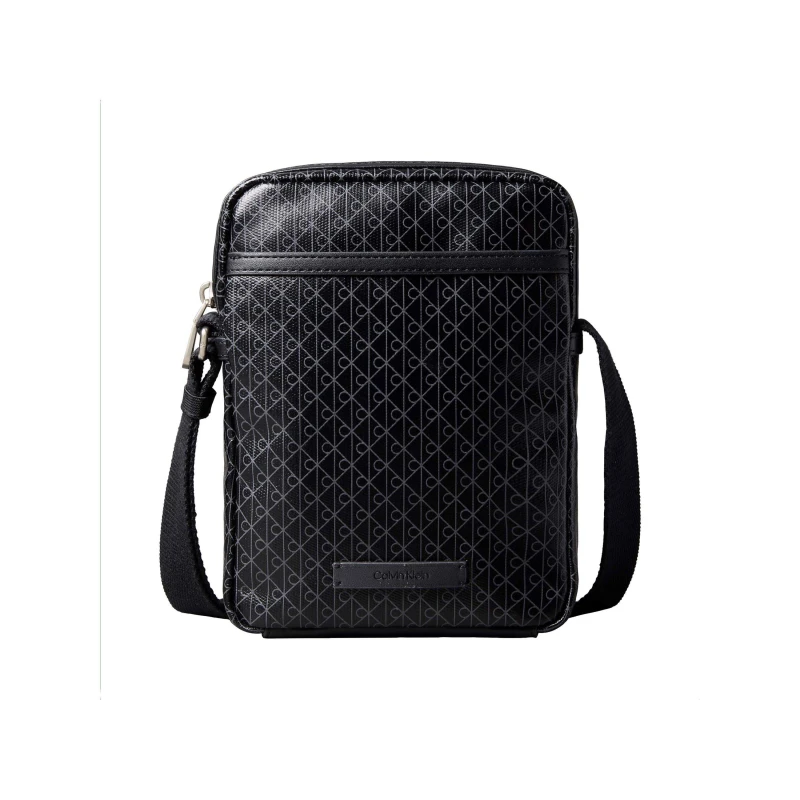 Image of Calvin Klein AOP Coated Crossbody Bag Black AOP male One Size