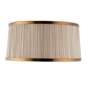 image of Suffolk Beige And Antique Brass Thirteen Inch Shade, E14