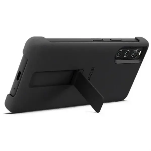 image of Sony Xperia 10 V Black Style Cover with Stand XQZCBDCB.ROW